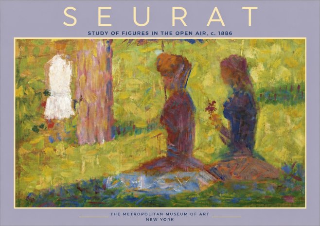Seurat Study of Figures in the Open Air, C. 1886 No4 - Juliste