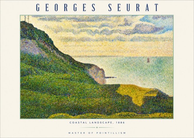 Seurat Coastal Landscape, 1886 No3 - Juliste