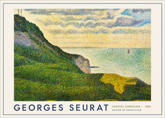Seurat Coastal Landscape, 1886 No4 - Juliste