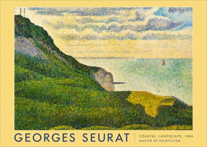 Seurat Coastal Landscape, 1886 No5 - Juliste