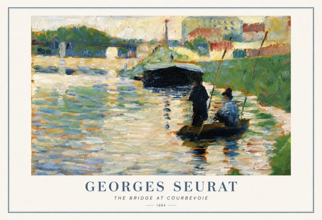 Seurat The Bridge at Courbevoie No1 - Juliste