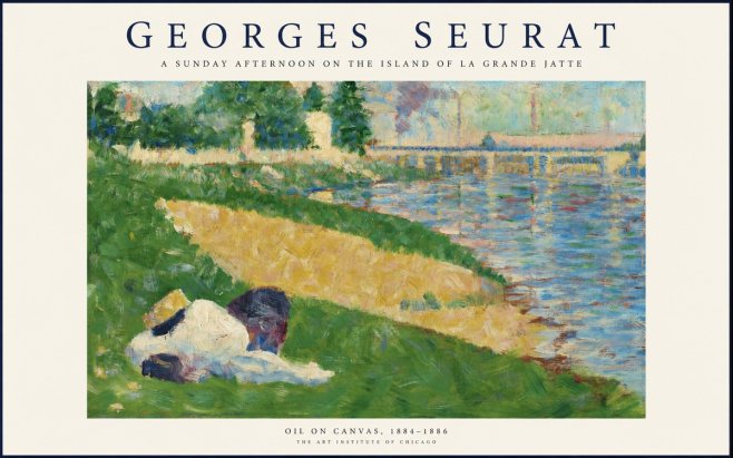Seurat A Sunday Afternoon on the Island of La Grande Jatte II No1 - Juliste
