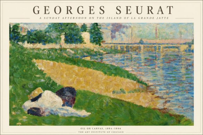 Seurat A Sunday Afternoon on the Island of La Grande Jatte II No4 - Juliste