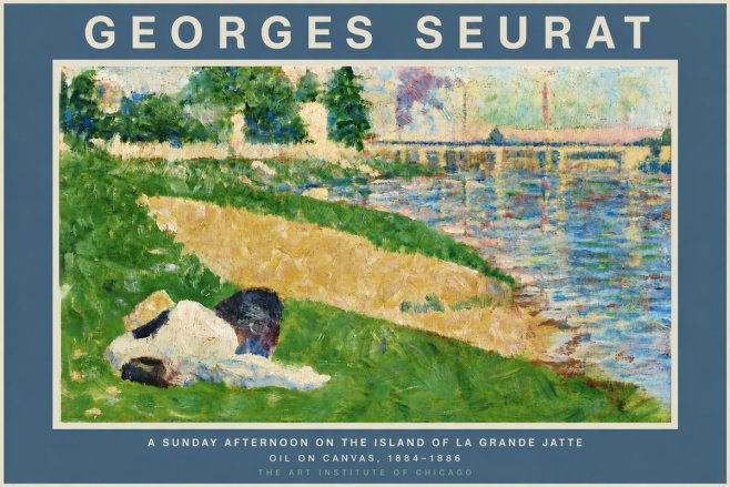 Seurat A Sunday Afternoon on the Island of La Grande Jatte II No5 - Juliste