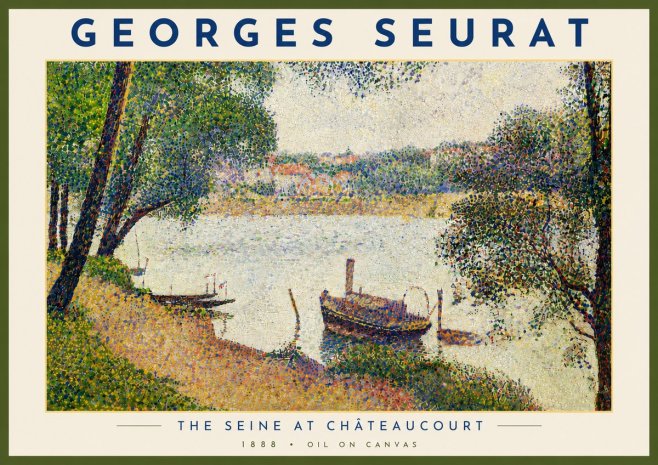 Seurat The Seine at Chateaucourt No6 - Juliste
