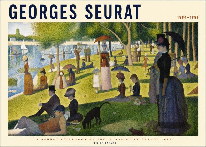 Seurat A Sunday Afternoon on the Island of La Grande Jatte III No3 - Juliste