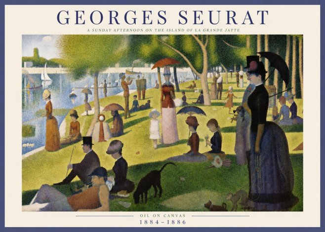Seurat A Sunday Afternoon on the Island of La Grande Jatte III No4 - Juliste