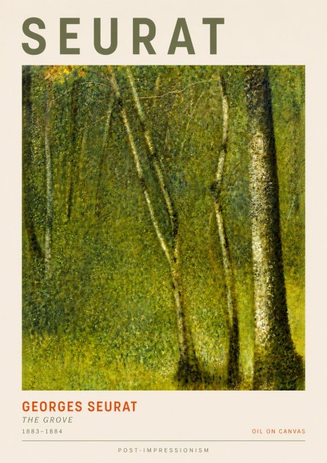 Seurat The Grove No5 - Juliste