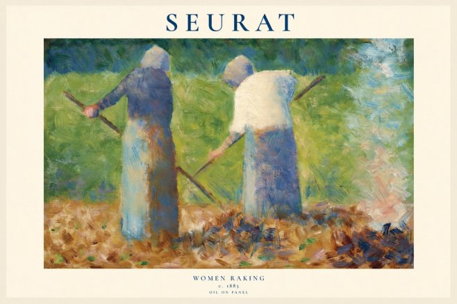 Seurat Women Raking No1 - Juliste