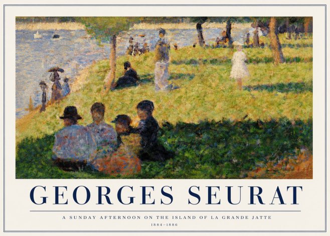 Seurat A Sunday Afternoon on the Island of La Grande Jatte IV No3 - Juliste