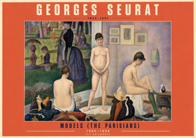 Seurat Models (the Parisians) No5 - Juliste