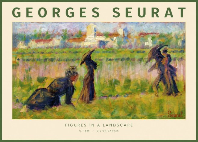 Seurat Figures in a Landscape No2 - Juliste