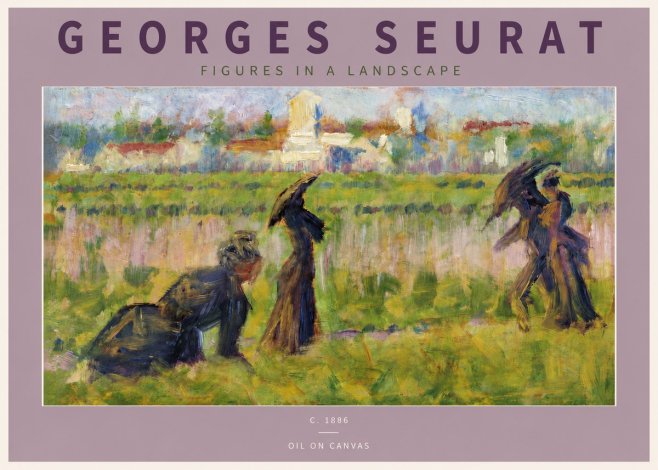 Seurat Figures in a Landscape No4 - Juliste