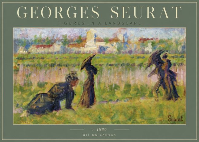 Seurat Figures in a Landscape No6 - Juliste
