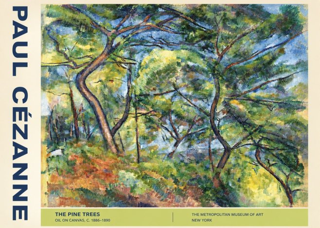 Paul Cézanne The Pine Trees No4 - Juliste
