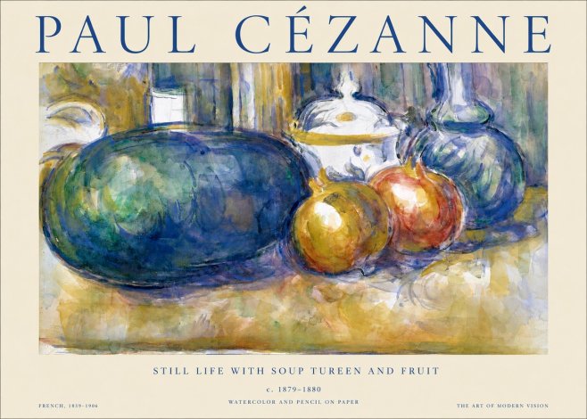 Paul Cézanne Still Life with Apples and Vessels No2 - Juliste