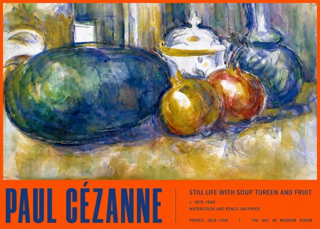 Paul Cézanne Still Life with Apples and Vessels No3 - Juliste