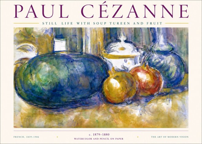 Paul Cézanne Still Life with Apples and Vessels No6 - Juliste