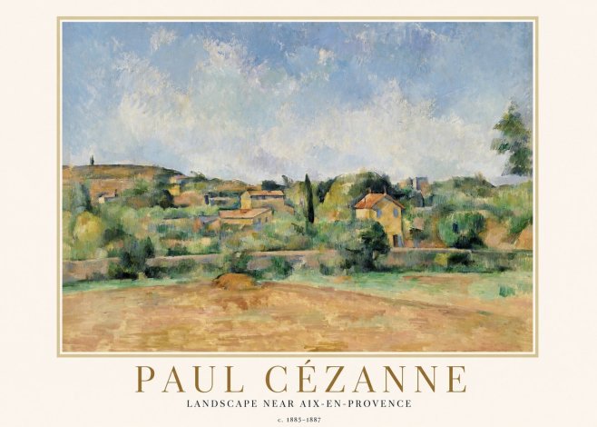 Paul Cézanne Landscape Near Aix-en-provence I No1 - Juliste