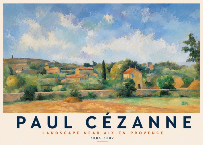 Paul Cézanne Landscape Near Aix-en-provence I No2 - Juliste