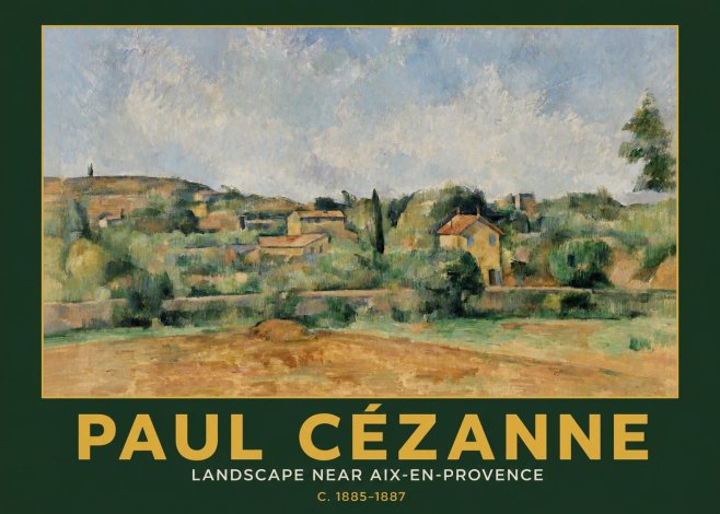 Paul Cézanne Landscape Near Aix-en-provence I No3 - Juliste