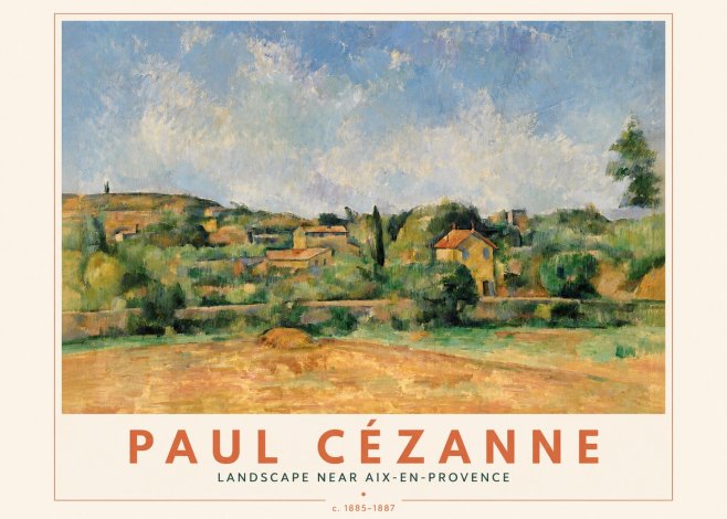 Paul Cézanne Landscape Near Aix-en-provence I No4 - Juliste
