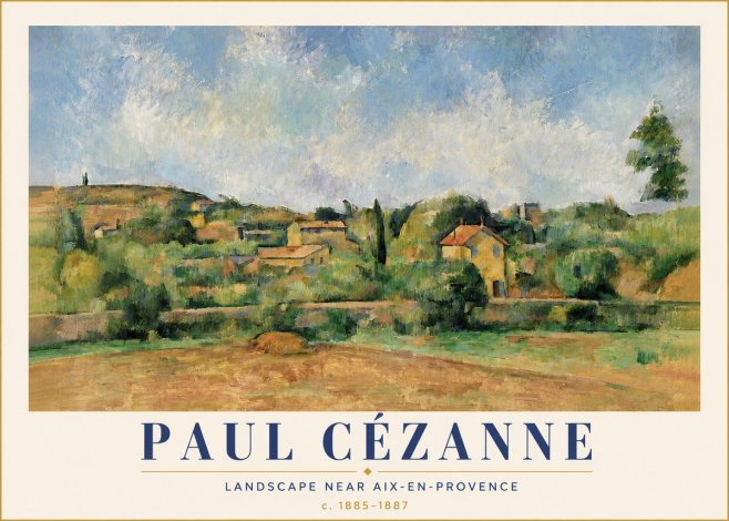 Paul Cézanne Landscape Near Aix-en-provence I No5 - Juliste