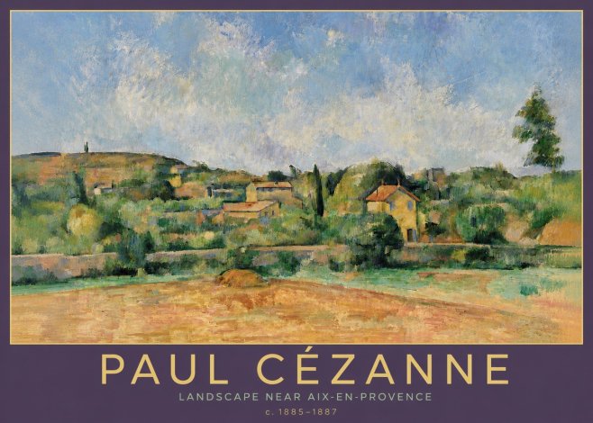 Paul Cézanne Landscape Near Aix-en-provence I No6 - Juliste