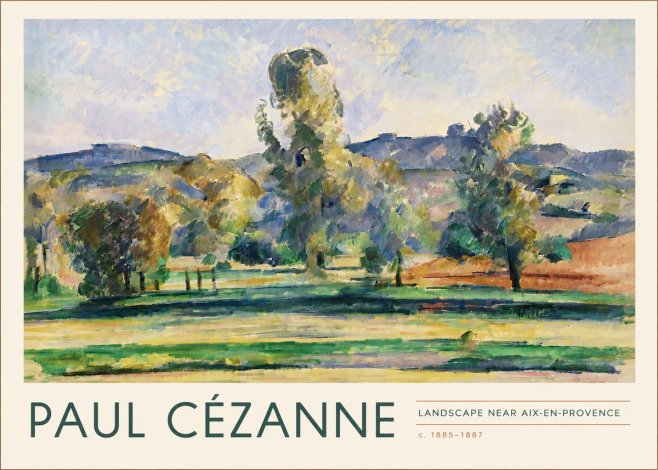 Paul Cézanne Landscape Near Aix-en-provence II No4 - Juliste