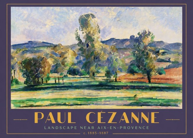 Paul Cézanne Landscape Near Aix-en-provence II No5 - Juliste
