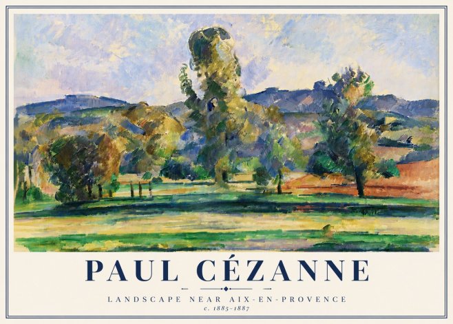 Paul Cézanne Landscape Near Aix-en-provence II No6 - Juliste