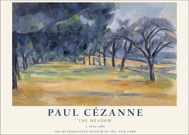 Paul Cézanne The Meadow No1 - Juliste