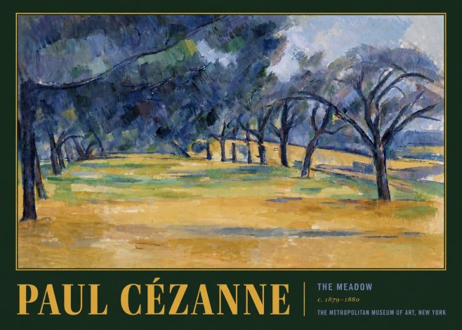 Paul Cézanne The Meadow No6 - Juliste