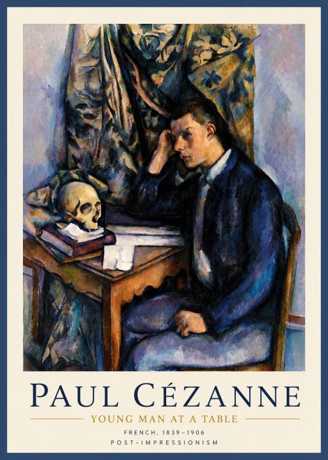 Paul Cézanne Young Man at a Table No3 - Juliste