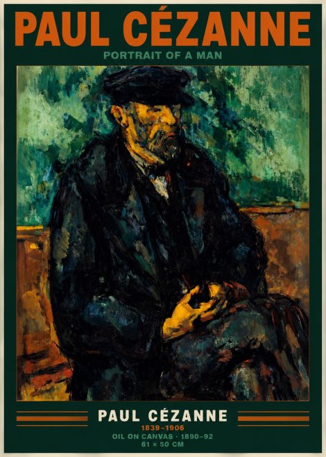 Paul Cézanne Portrait of a Man I No2 - Juliste
