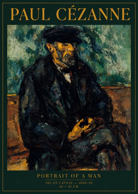 Paul Cézanne Portrait of a Man I No5 - Juliste