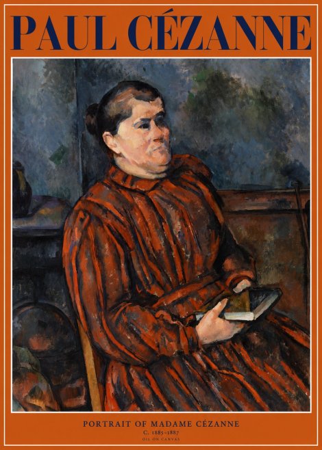 Paul Cézanne Portrait of Madame Cézanne I No1 - Juliste