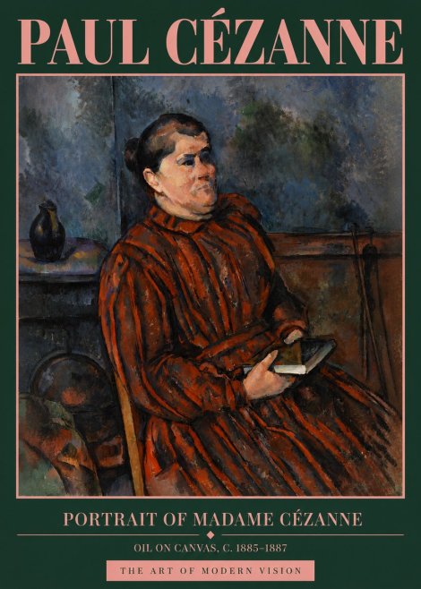 Paul Cézanne Portrait of Madame Cézanne I No4 - Juliste