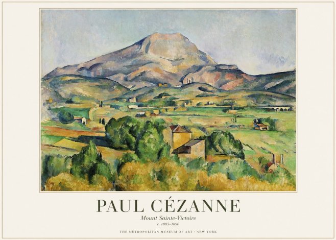 Paul Cézanne Mount Sainte-victoire No1 - Juliste