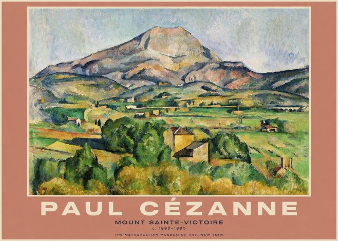 Paul Cézanne Mount Sainte-victoire No4 - Juliste