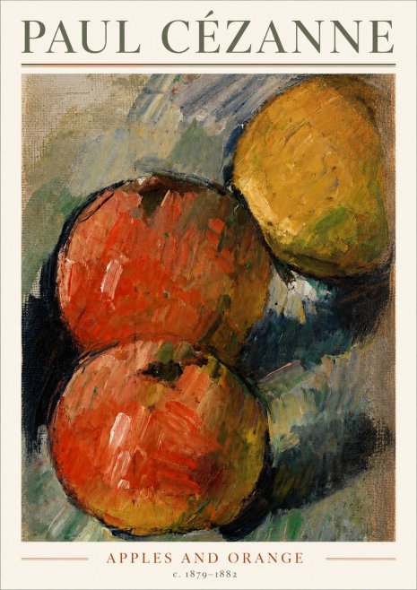 Paul Cézanne Apples and Orange No3 - Juliste