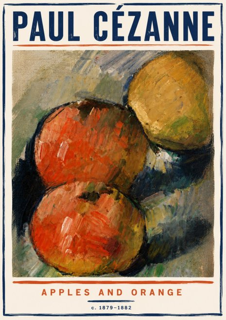 Paul Cézanne Apples and Orange No6 - Juliste