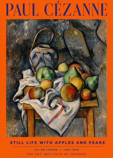Paul Cézanne Still Life with Apples and Pears No2 - Juliste