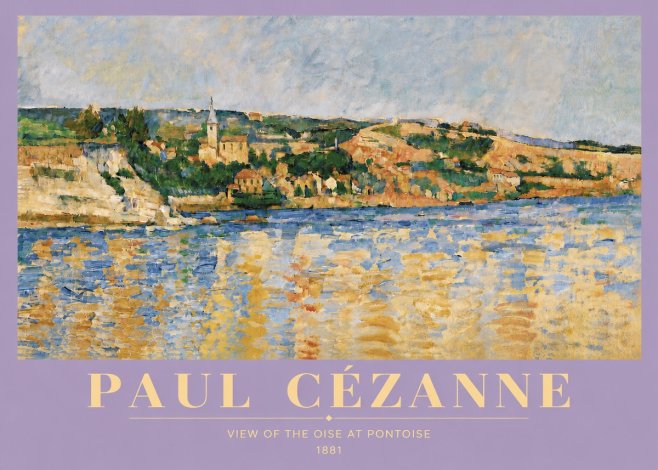 Paul Cézanne View of the Oise at Pontoise II No5 - Juliste