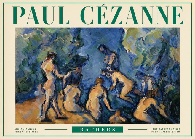 Paul Cézanne Bathers I No3 - Juliste