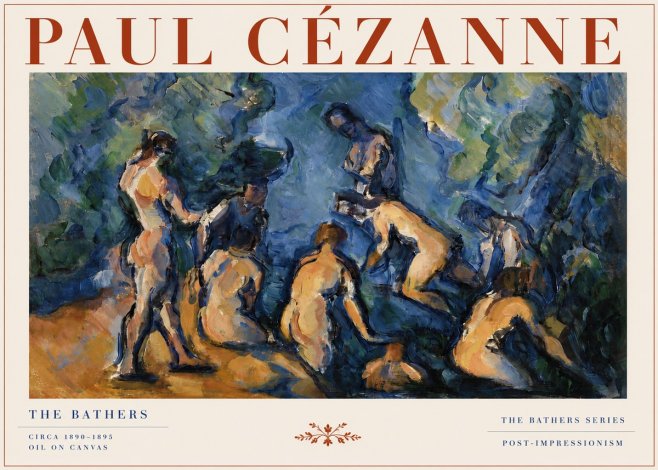 Paul Cézanne Bathers I No4 - Juliste