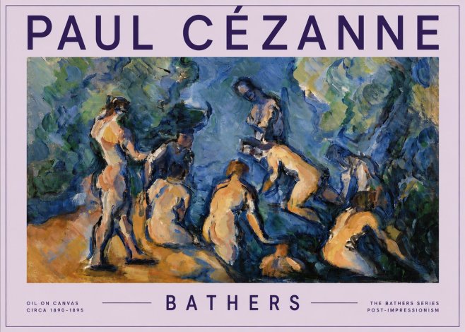 Paul Cézanne Bathers I No5 - Juliste