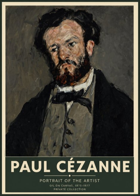 Paul Cézanne Portrait of the Artist I No2 - Juliste