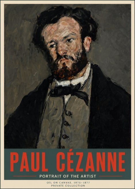Paul Cézanne Portrait of the Artist I No5 - Juliste