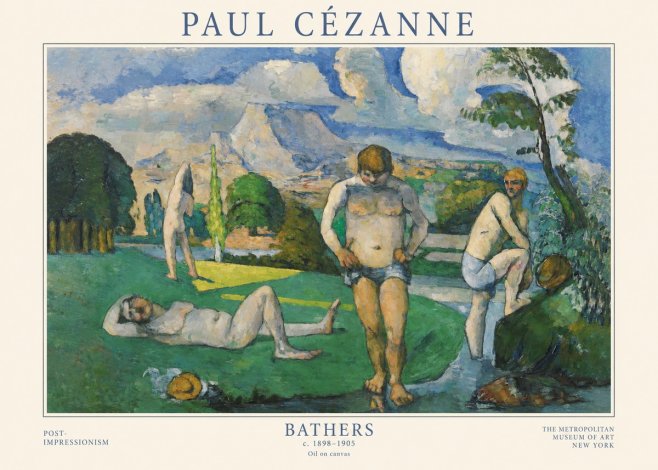 Paul Cézanne Bathers II No1 - Juliste